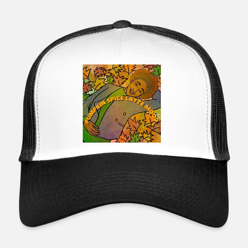 Pumpkin Spice Latte Stimmung - Trucker Cap - Weiß/Schwarz