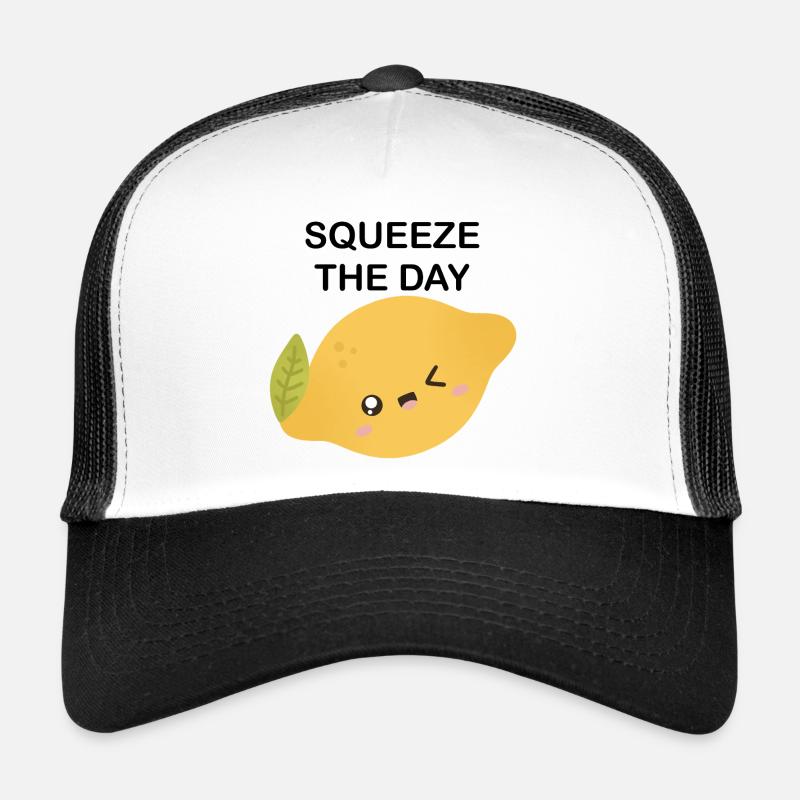 Lemon Wink Cartoon Trucker Cap