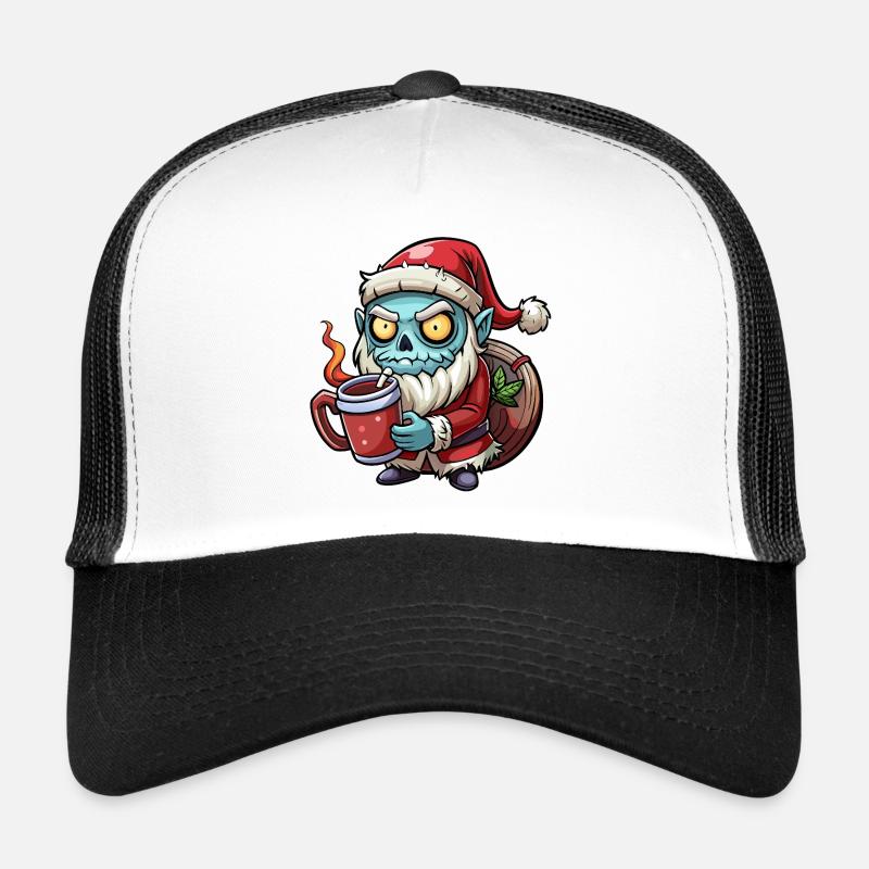 Undead Santa Coffee Chaos Trucker Cap