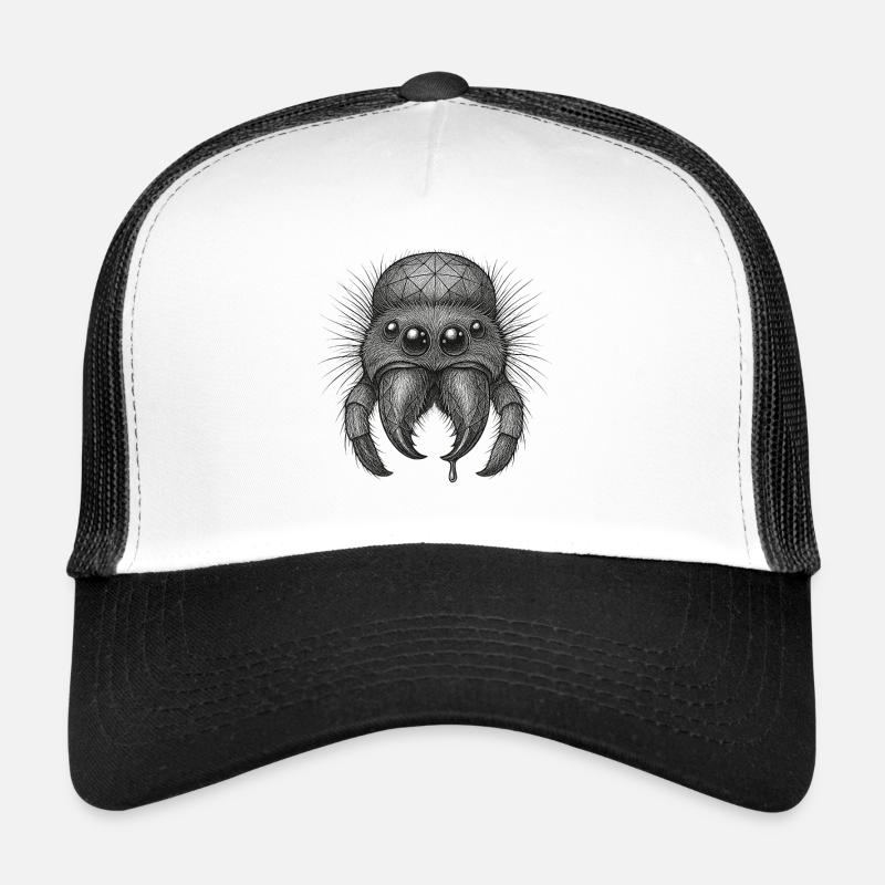 Geometric Spider Head Trucker Cap