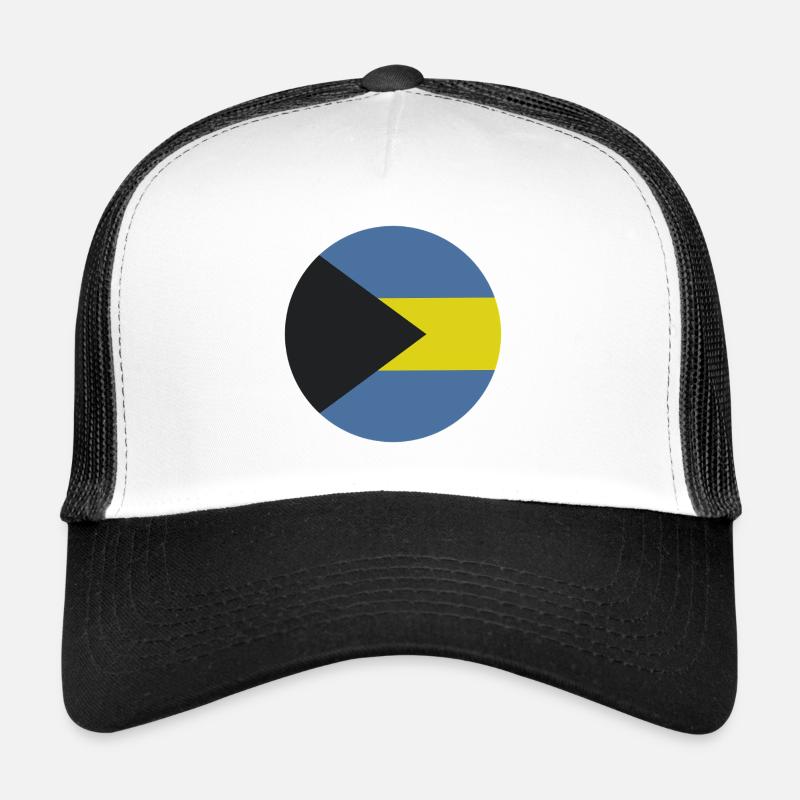 Drapeau rond des Bahamas Casquette trucker 