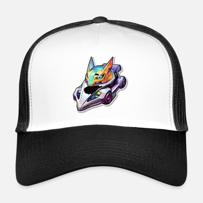 Neon Rennhelm Drachenstil Trucker Cap