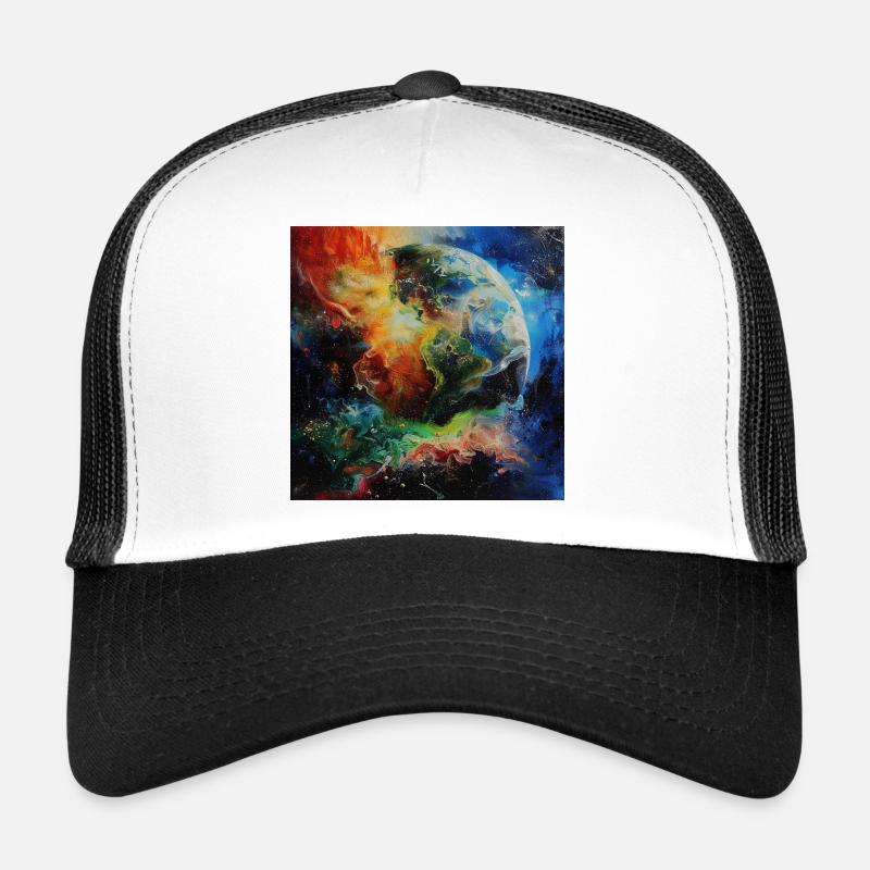 La Terre dans la magie des couleurs Casquette trucker 