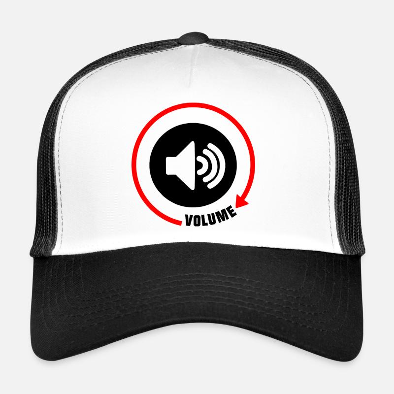Bouton de volume du haut-parleur Casquette trucker 