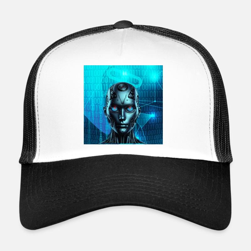 Robot Face Casquette trucker 