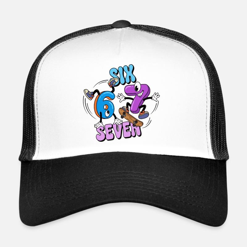 Six Seven Viral 67 Kids Meme Trucker Cap