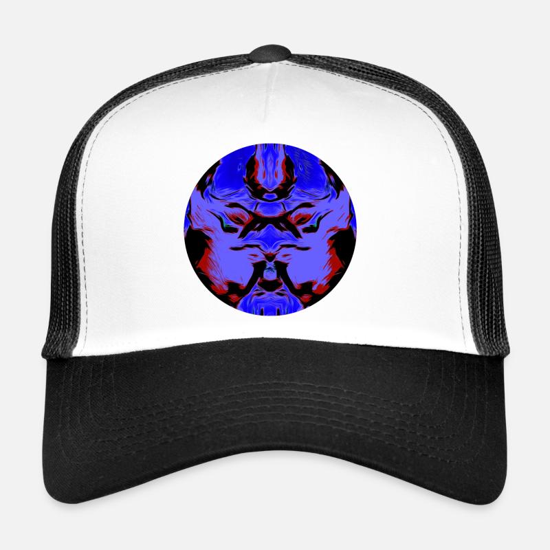 Masque du Vide, Symétrie Sombre, visage abstrait, Casquette trucker 