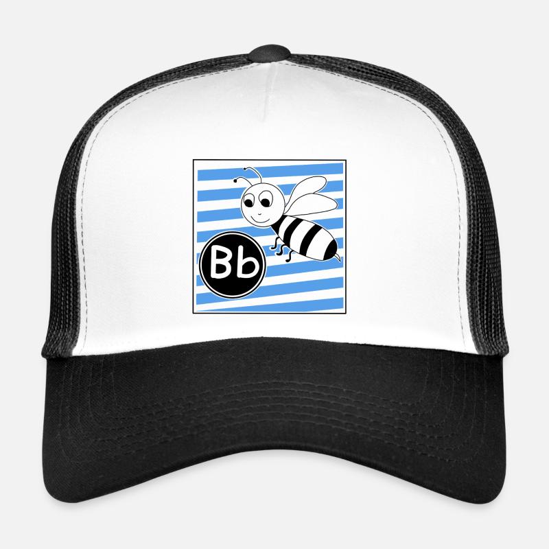 B for Bee Letters in Primary School Trucker Cap