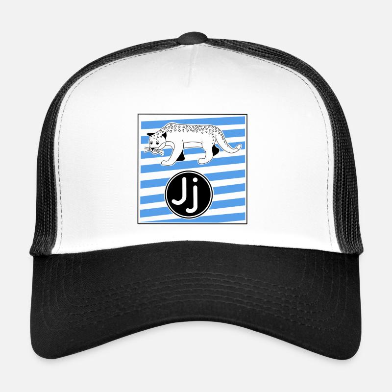 J wie Jaguar Buchstabe in der Grundschule Trucker Cap