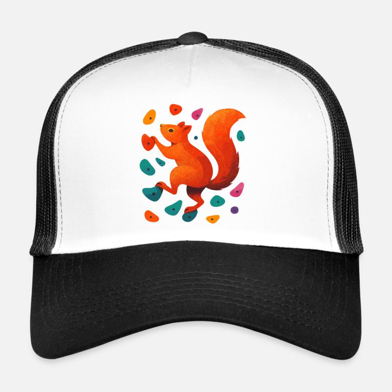 Bouldering Squirrel Climbing Motivation Gift Trucker Cap