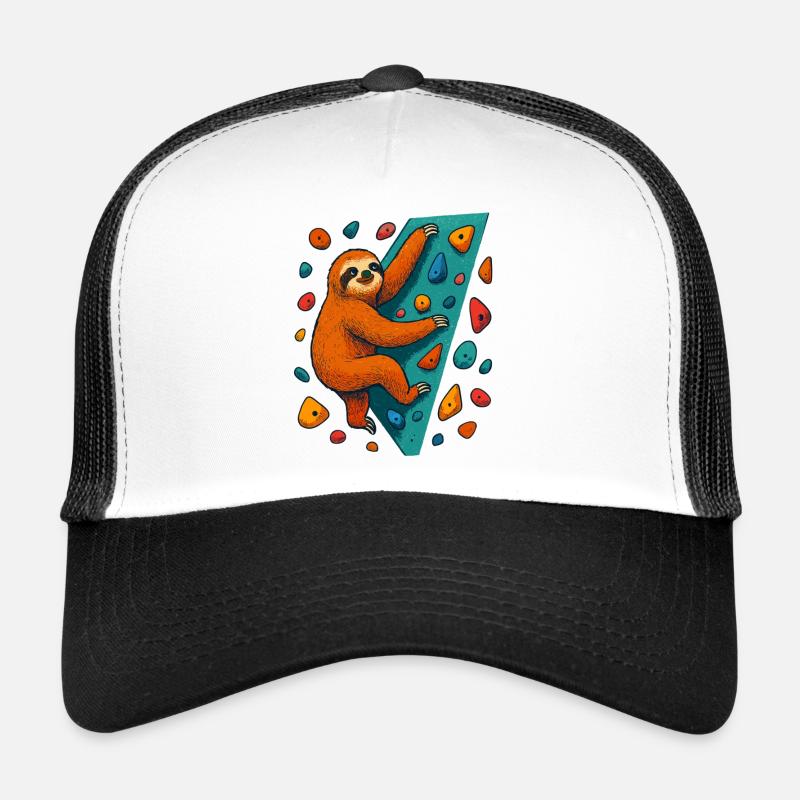 Bouldern Faultier Klettern Boulderkletterer Trucker Cap