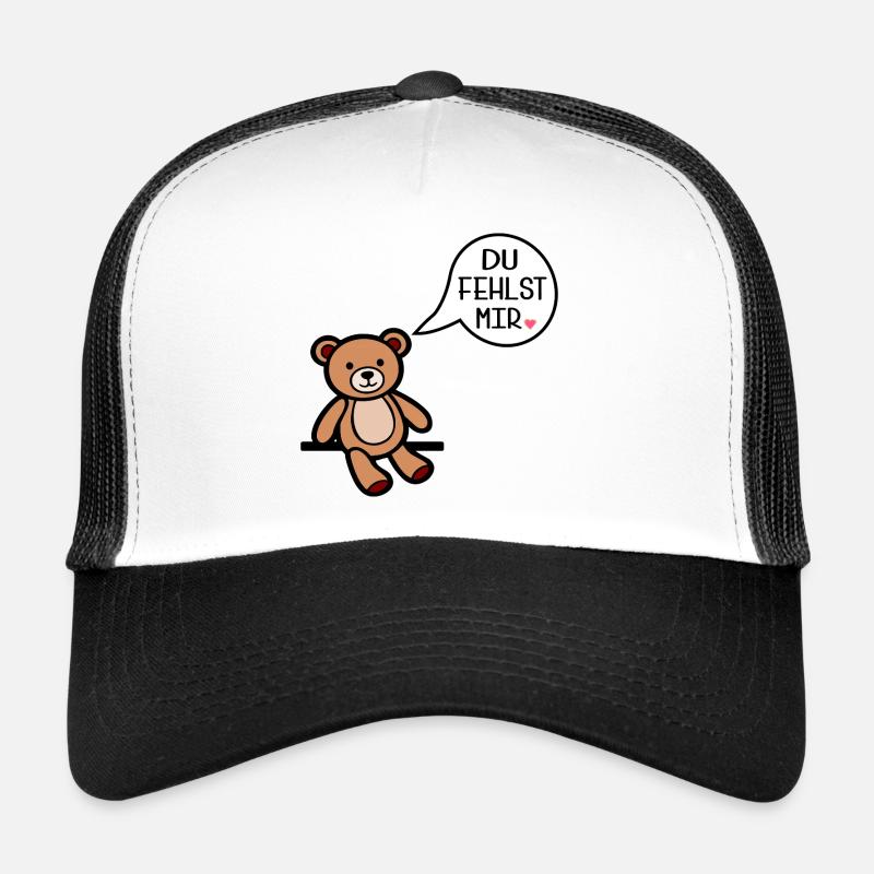 I miss you - bear Trucker Cap