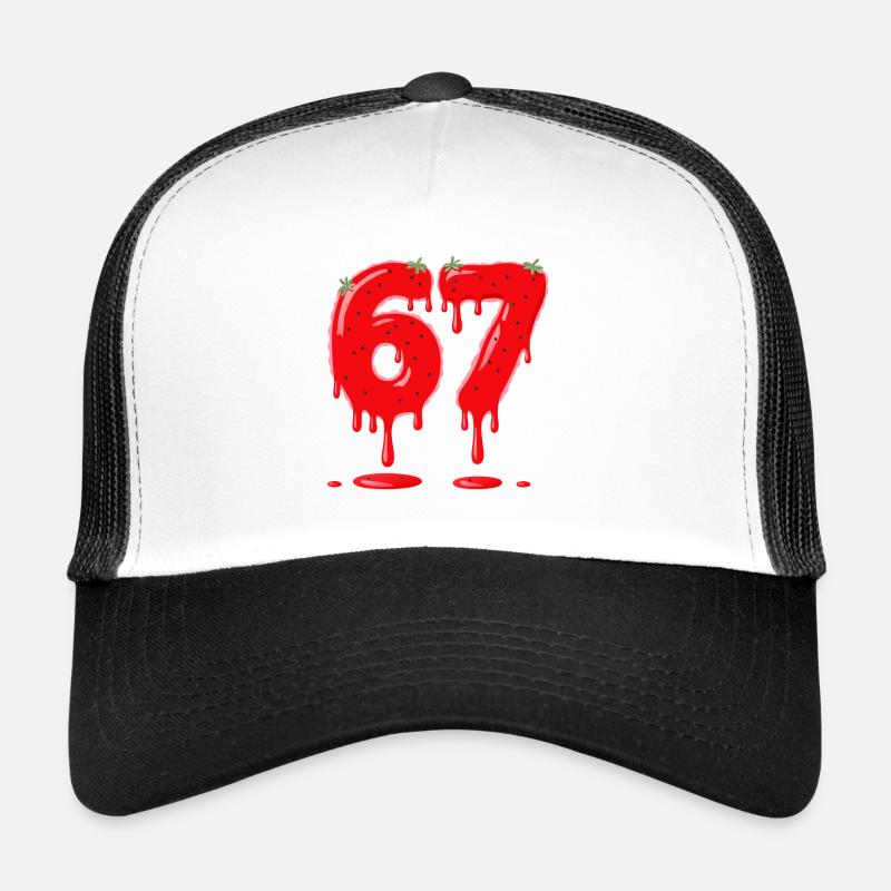 Fraise 67 Valentin Six Sept Mème Casquette trucker 