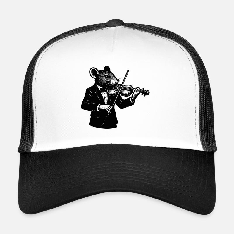 Rattengeiger im Smoking Violine Geige Trucker Cap