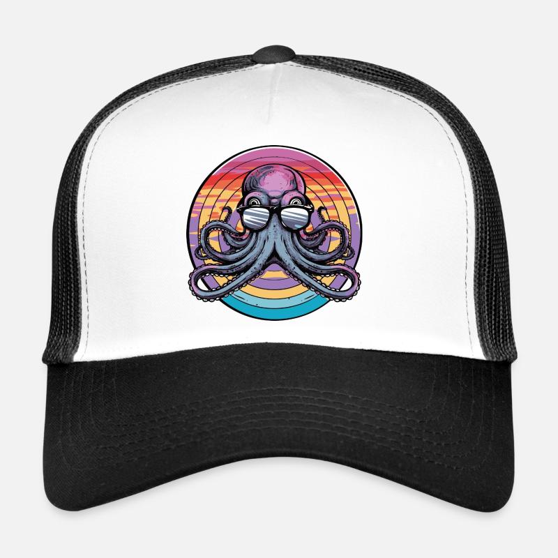Octopus Retro Surf Trucker Cap