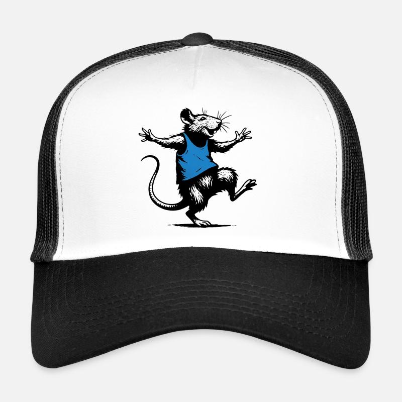 Bleu Rat Dansant Casquette trucker 