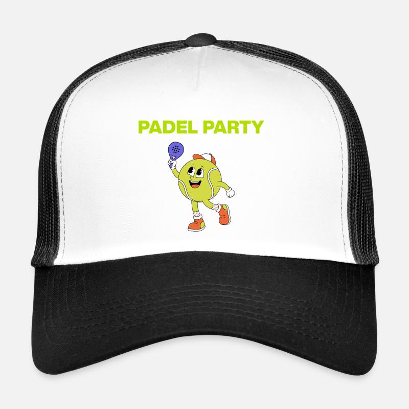 Fête de padelle, balles de bal ! Écrase-le Casquette trucker 