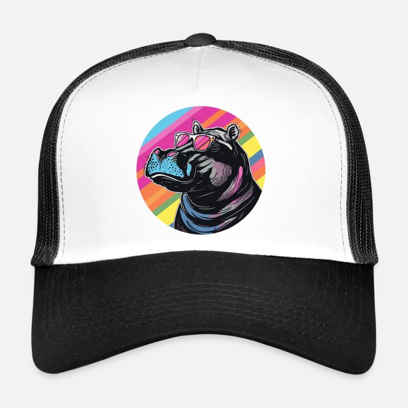 Hippo Sonnenbrillen Popart Trucker Cap