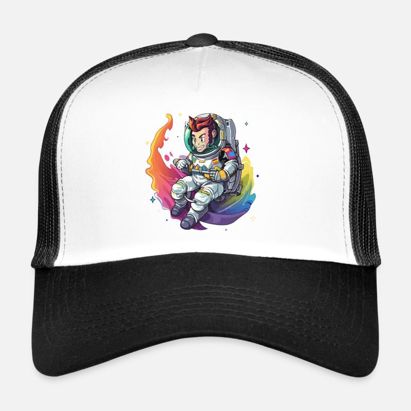 Rocker guitariste galactique dans l’espace Casquette trucker 