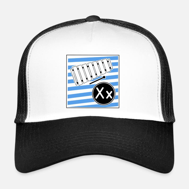 X pour Xylophone - Casquette trucker  - blanc/noir