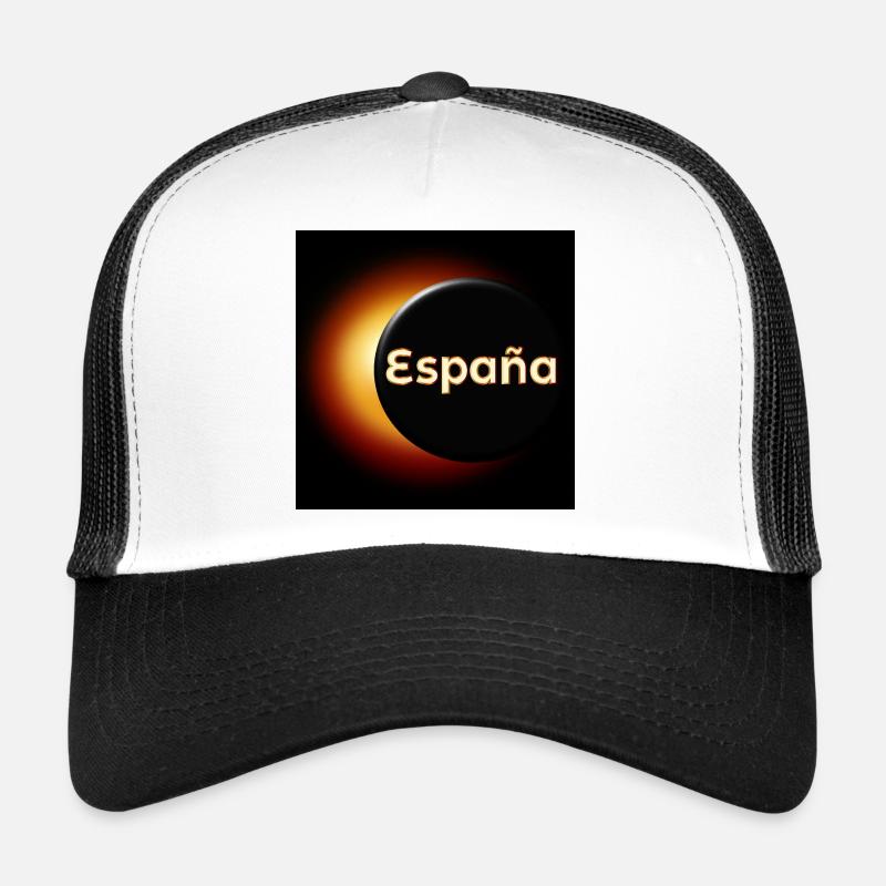Éclipse solaire totale en Espagne Casquette trucker 
