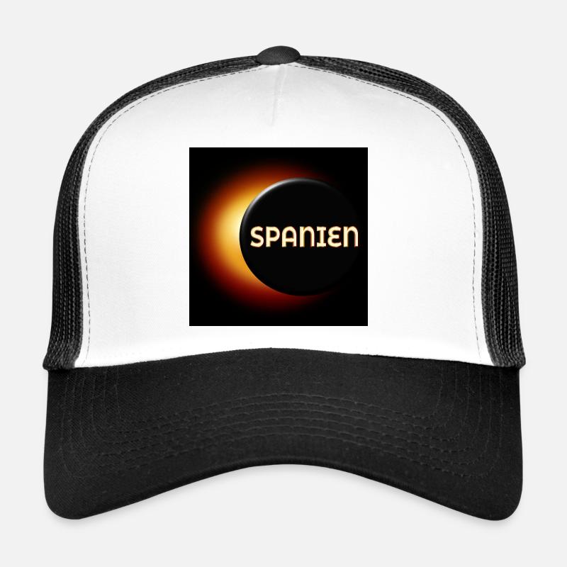 Éclipse solaire totale Espagne 2026 Casquette trucker 
