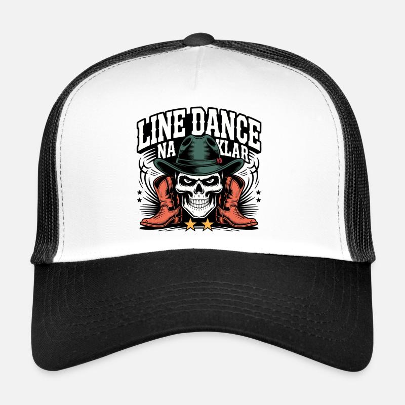 Skeleton Cowboy Line Dance Trucker Cap