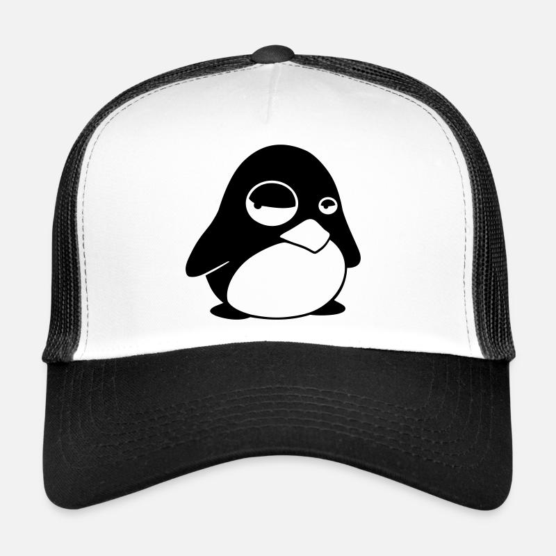 Grumpy Tux – Drôle de Penguin Linux pour les geeks Casquette trucker 