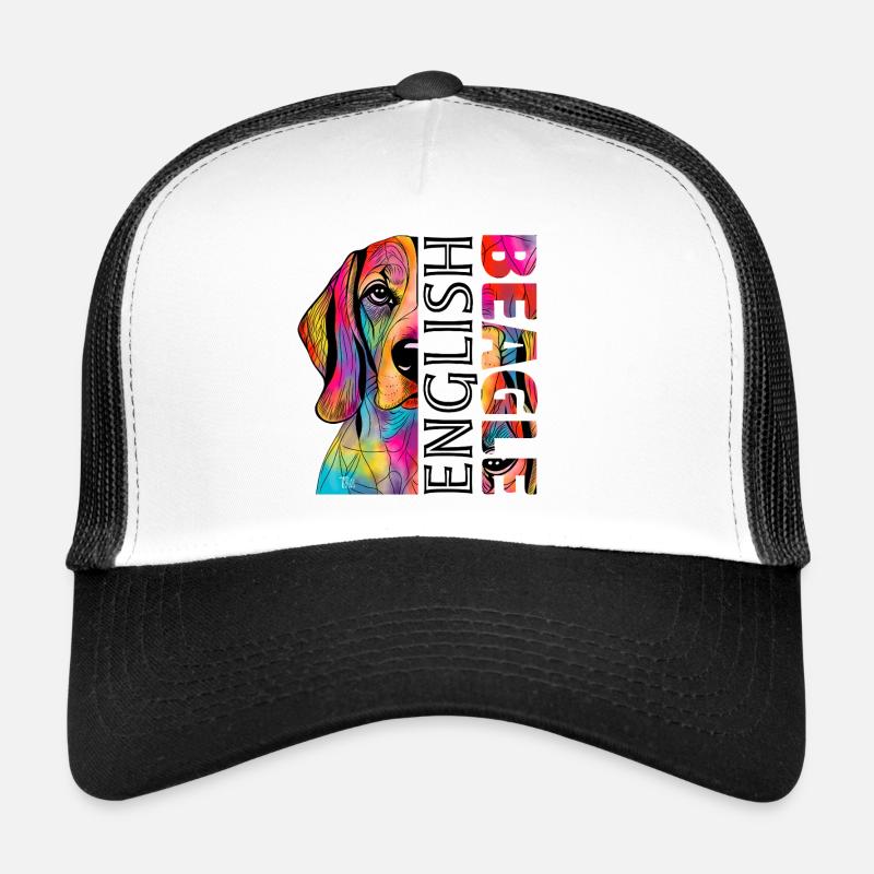 Beagle - Trucker Cap - white/black