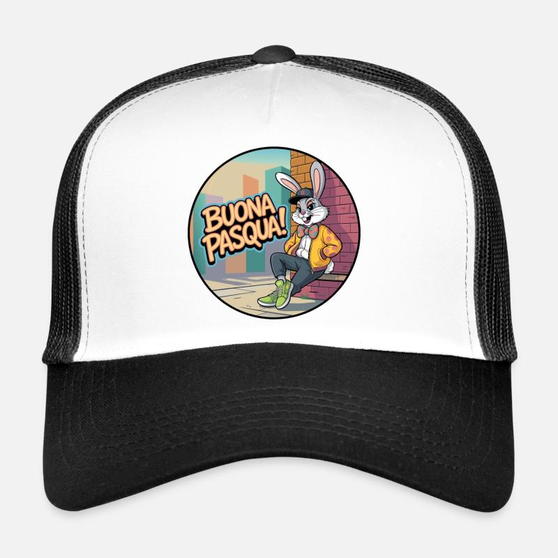 Urban Rabbit : Joyeuses Pâques ! Casquette trucker 