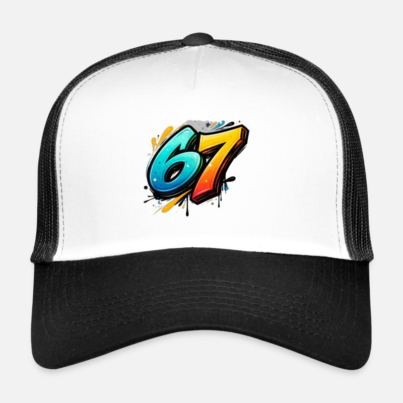 Explosion de couleurs Graffiti 67 Casquette trucker 