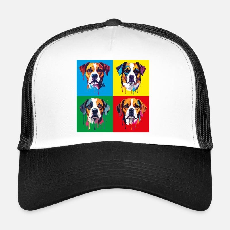 Hund Pop-Art Portrait Trucker Cap
