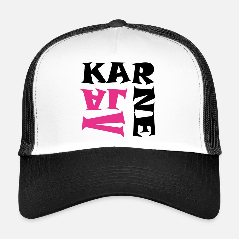 Karneval in Pink/Schwarz Trucker Cap