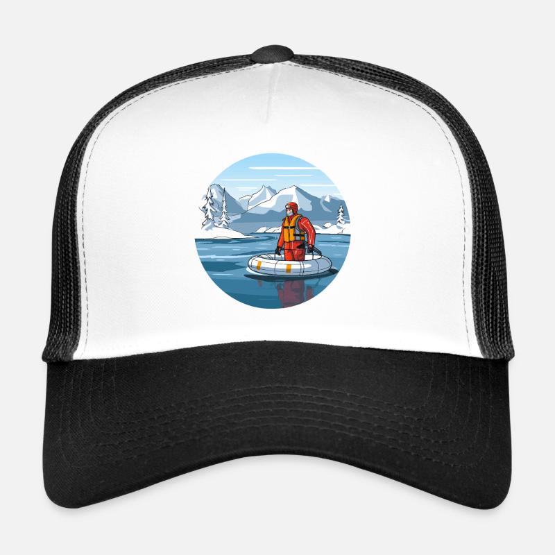 Alpine Rettungsfahrt im Eissee Trucker Cap