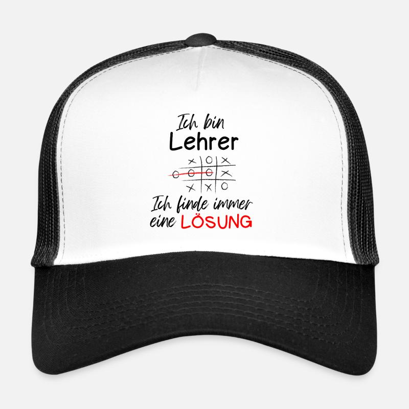 Je suis enseignant, je trouve toujours une solution cadeau Casquette trucker 