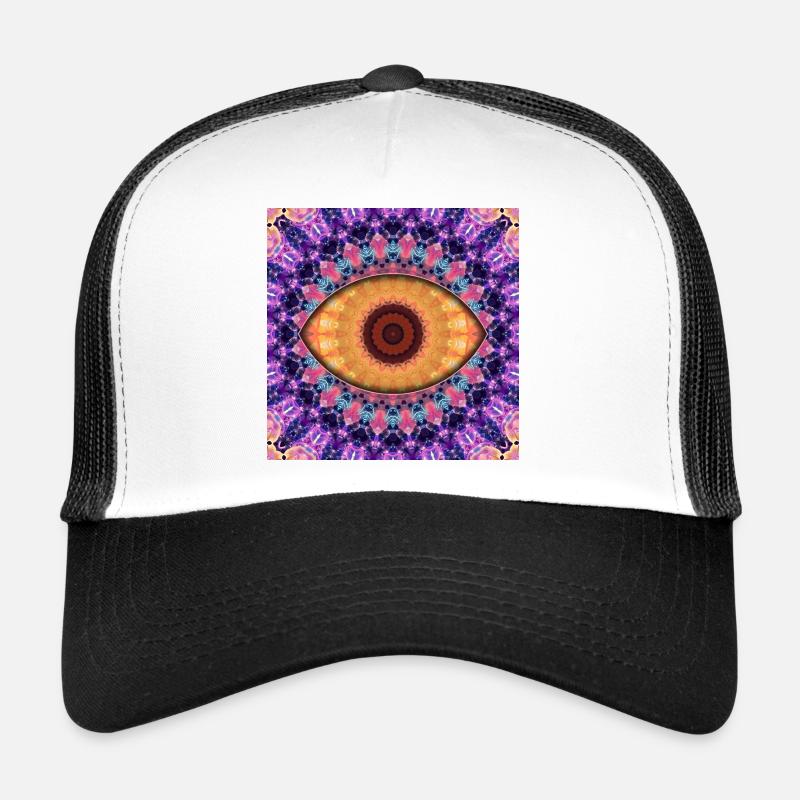 Kaleidoscopic eye mandala Trucker Cap