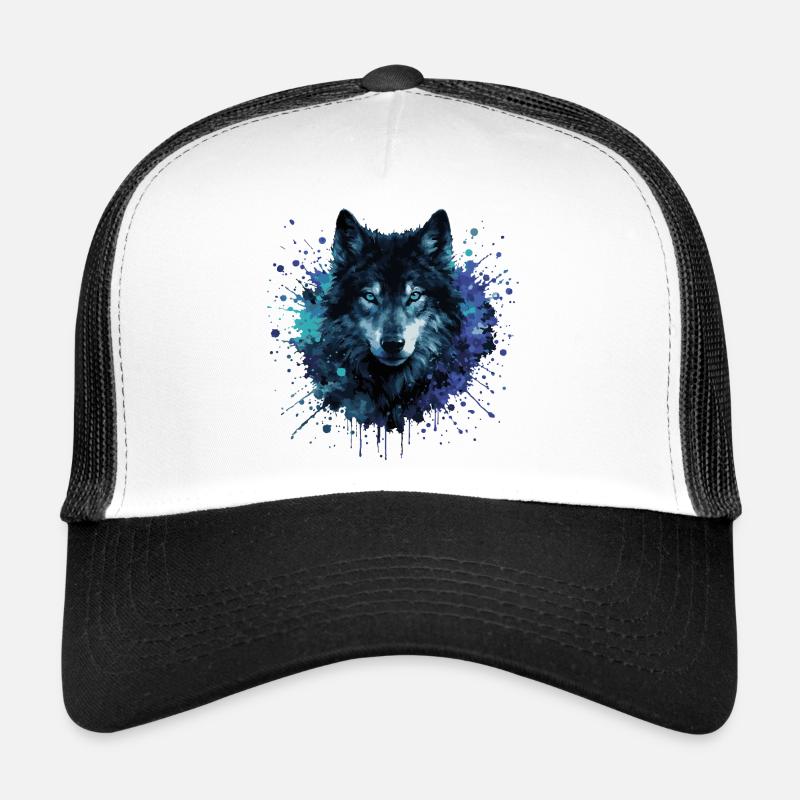 Wolf Aquarell – Color Splash Trucker Cap