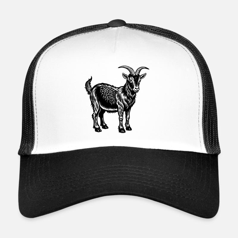 Alpine goat Trucker Cap