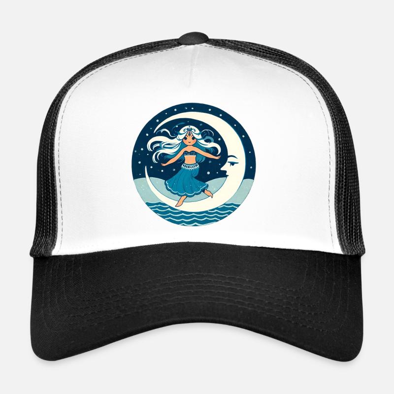Moon Dancer on Crescent Trucker Cap