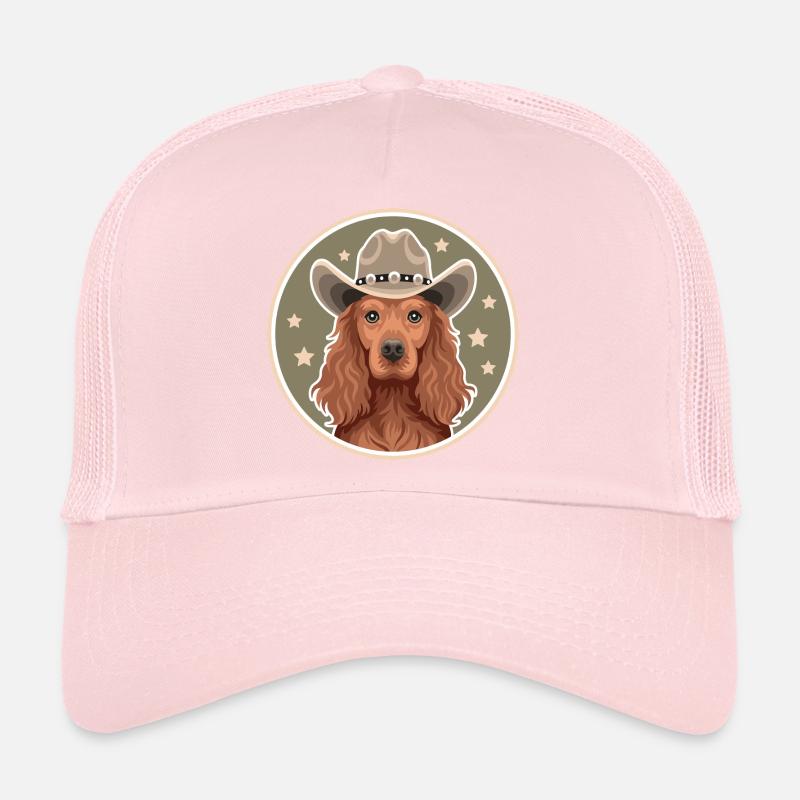Cocker Spaniel Cowboy Trucker Cap