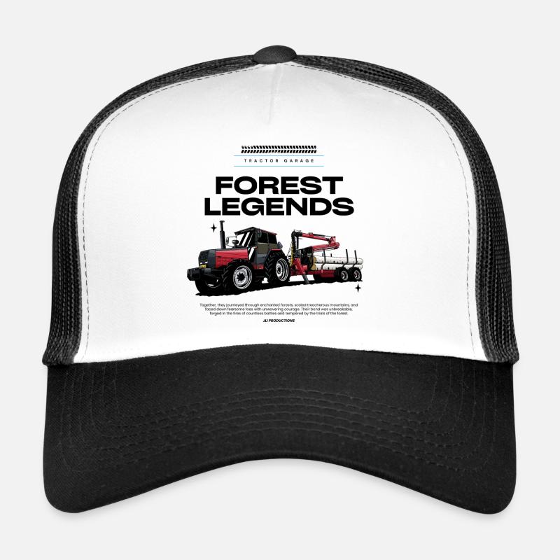 Red Tractor 05 - Trucker Cap - white/black