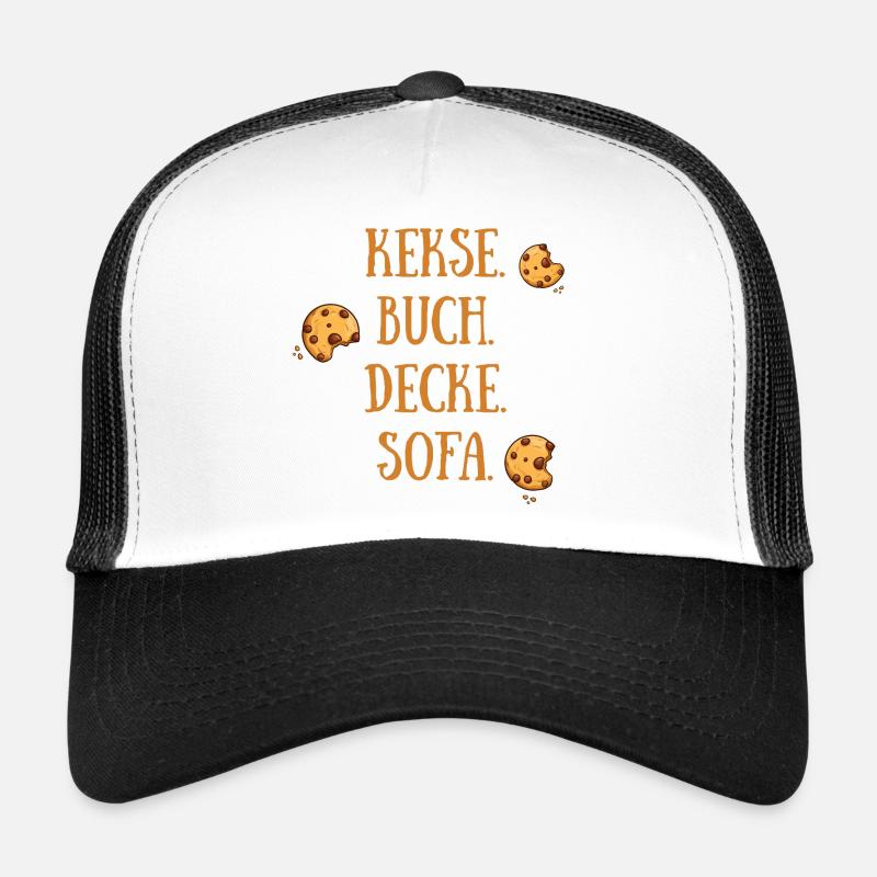 Cookies Book Blanket Sofa - Trucker Cap - white/black