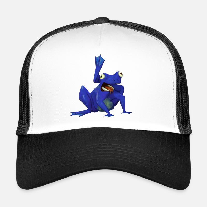 Yogi-Frosch - Trucker Cap - Weiß/Schwarz