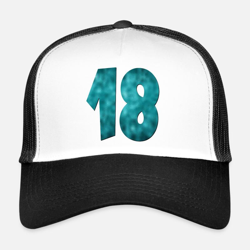 Numéro Dix-Huit - 18e anniversaire Casquette trucker 