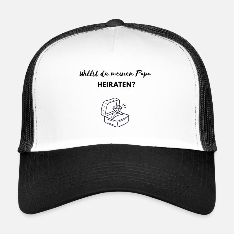 Veux-tu épouser mon père ? Demande en mariage Casquette trucker 