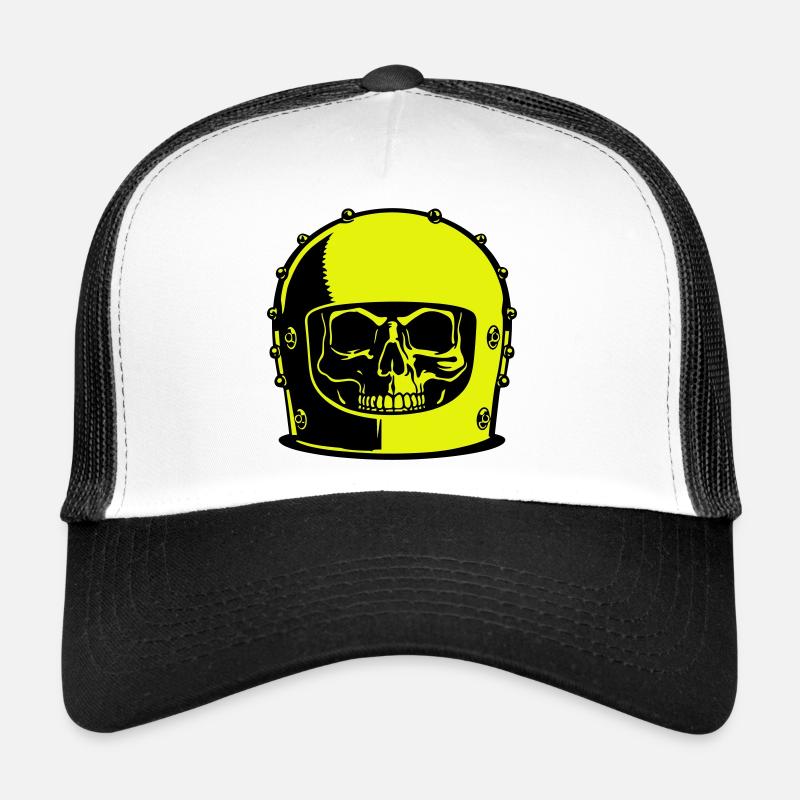 Popart casque de crâne Casquette trucker 