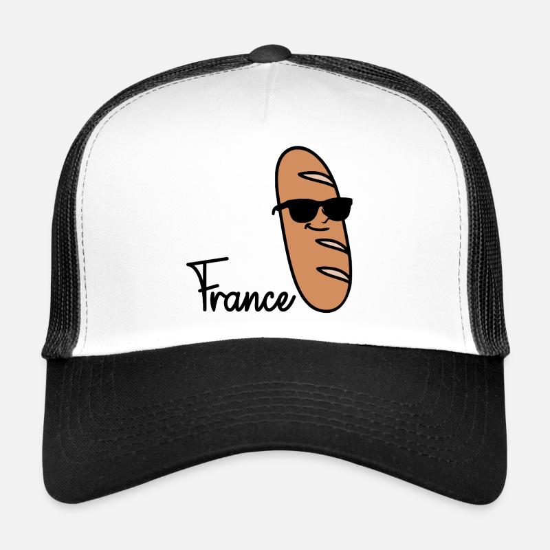 France Baguette - Trucker Cap - Weiß/Schwarz