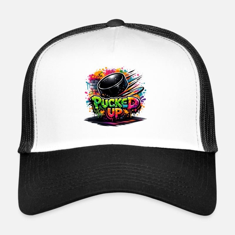 Puck de graffiti complètement déformé Casquette trucker 