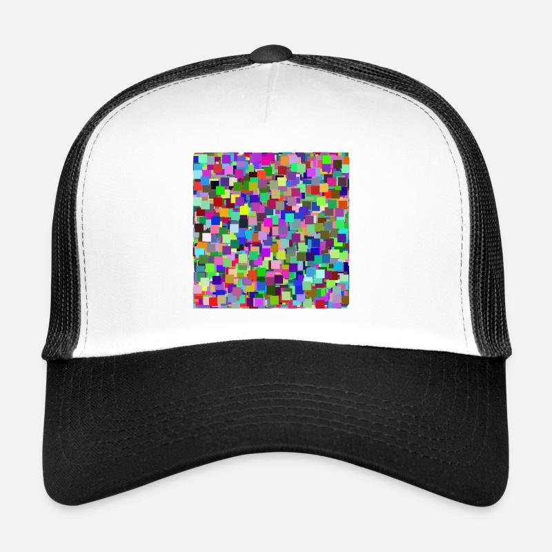 Bunte Quadrate Trucker Cap