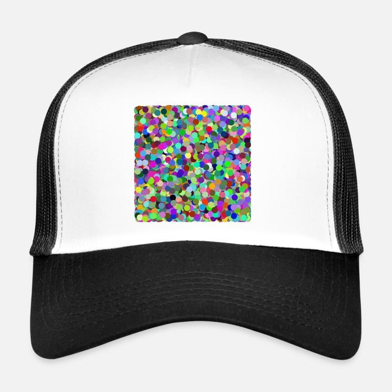 Bunte Konfetti-Kreise Trucker Cap